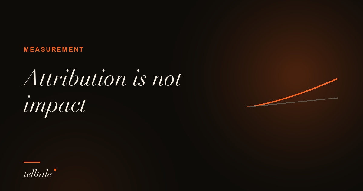 Attribution is not impact: measuring retention with holdout groups