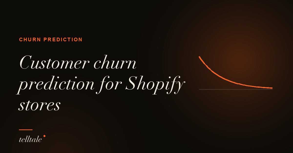 Customer churn prediction for Shopify stores